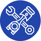 Bildsymbol Motorinspektion