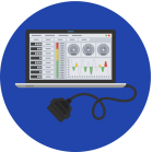 Bildsymbol Motortester
